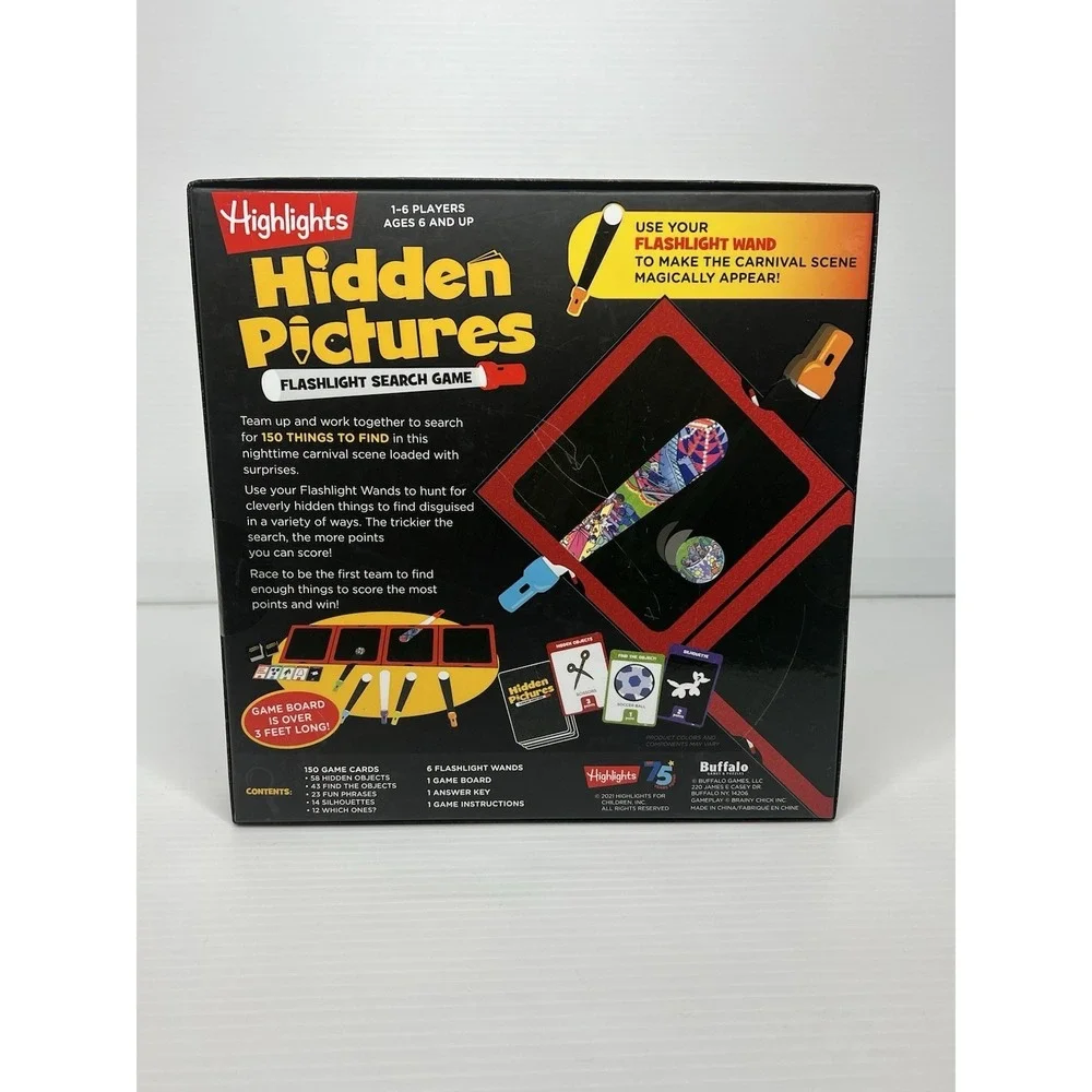 Highlights Hidden Pictures Flashlight Search Game Brand New Sealed